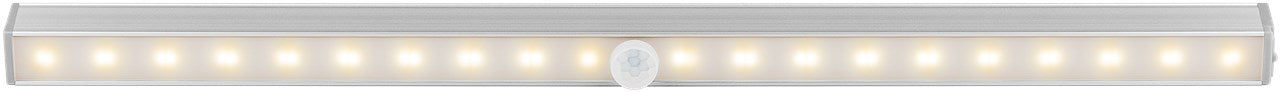 Lampada a LED sottopensile con rilevatore di movimento con 150 lm e luce bianca calda 3000 K ideale per armadi vetrine cassetti corridoi e garage Lampada a LED sottopensile con rilevatore di movimento con 150 lm e luce bianca calda 3000 K ideale per armadi vetrine cassetti corridoi e garage